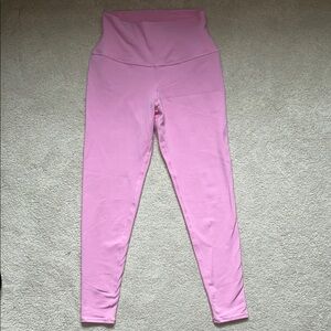 Alo Yoga 7/8 High Waist Airbrush leggings in Parisian Pink